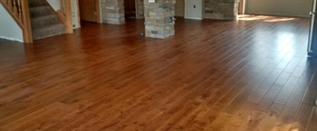 Engineered Walnut Flooring Over Radiant Heat in Maple Plain, MN